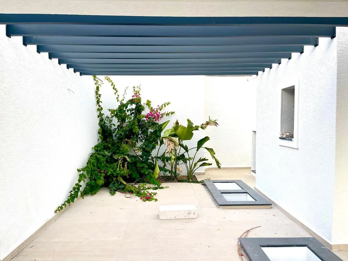 Mature garden